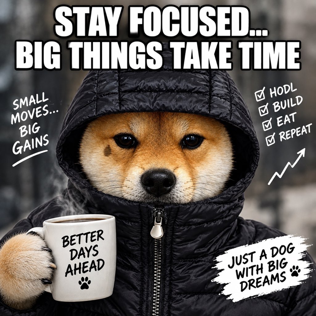 Stay focused, big things take time meme